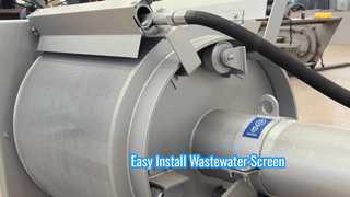 Easy Install Rotary Drum Fine Screen Wastewater Solution